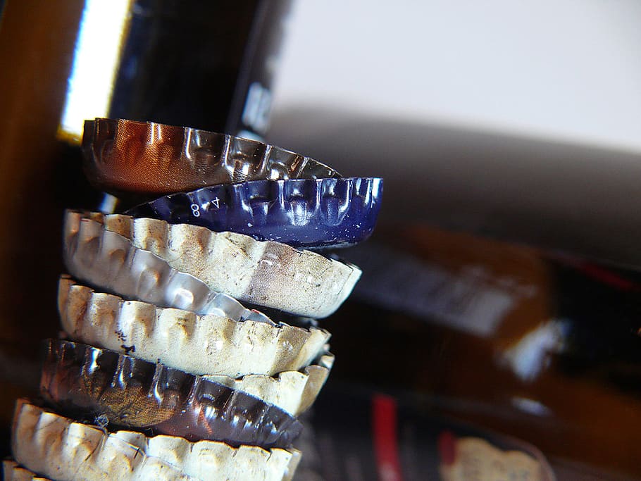 Bottle Caps, Closure, Encapsulate, bottle closure, beer bottle HD wallpaper