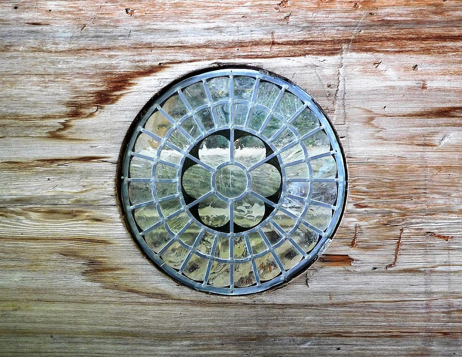 Round, Shape, Decoration, Metallic, metal and wood, wood - Material HD wallpaper
