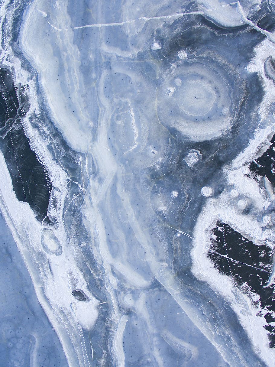 closeup photography of gray geode, untitled, ice, blue, texture HD wallpaper