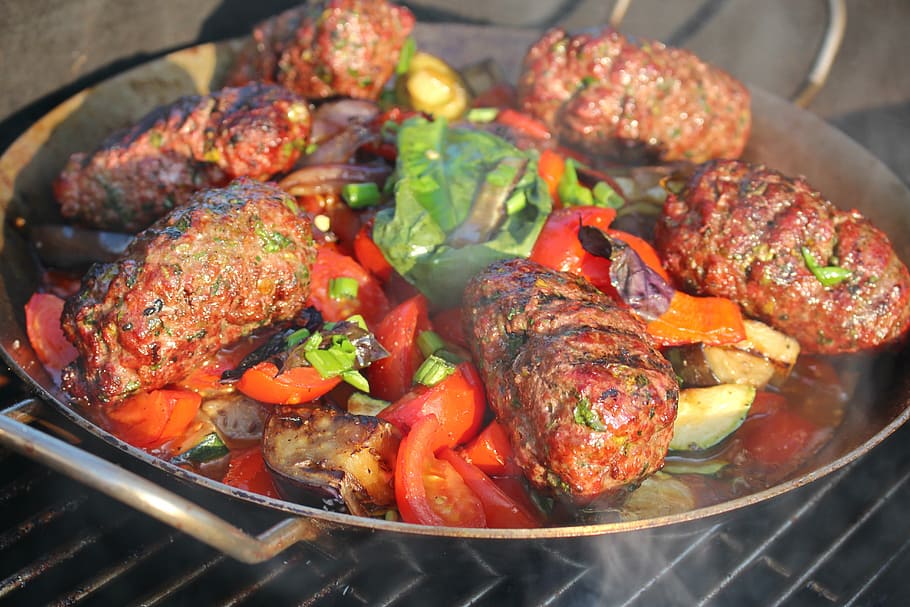 Lamb, Minced Meat, Barbecue, barbecue grill, grilled, food and drink HD wallpaper
