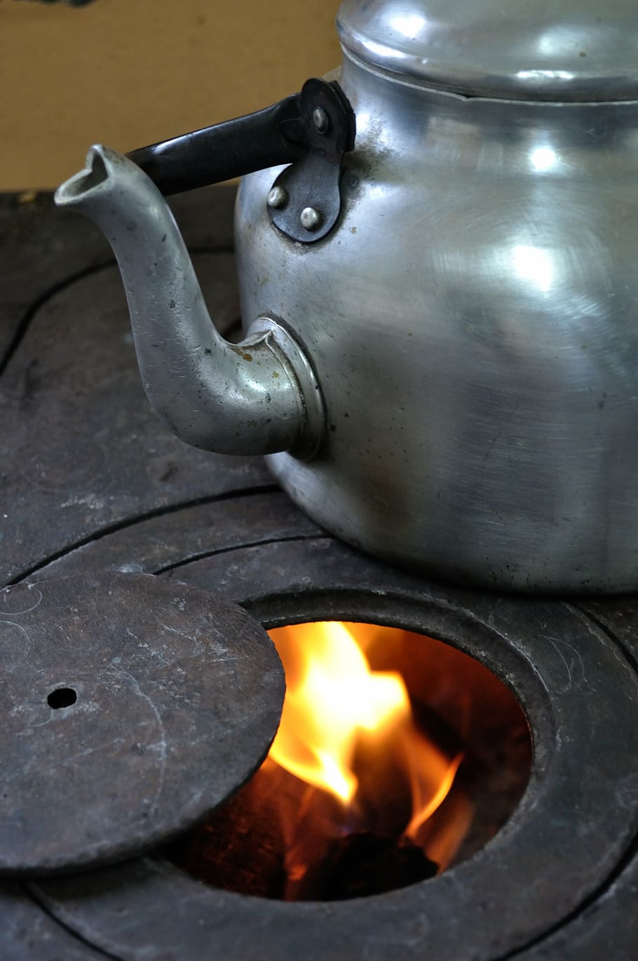 tea, kitchen, fire, burning, heat - temperature, flame, metal HD wallpaper