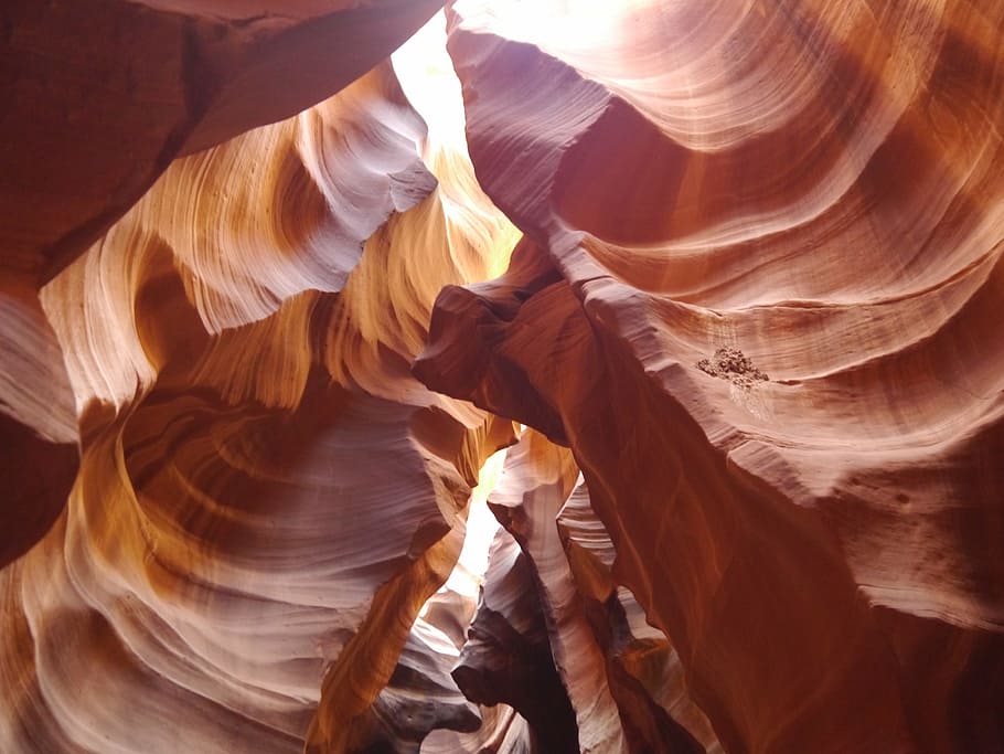 brown cave, mother nature, arizona, sandstone, canyon, desert, HD wallpaper
