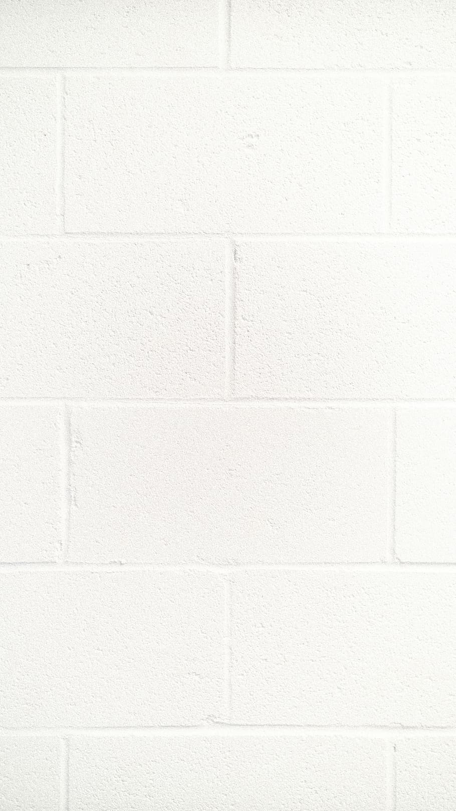 white brick wall planning, white concrete pavement, background, HD wallpaper