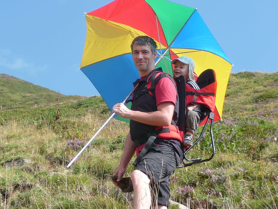 color, screen, father, son, hiking, artivity, amily, together HD wallpaper