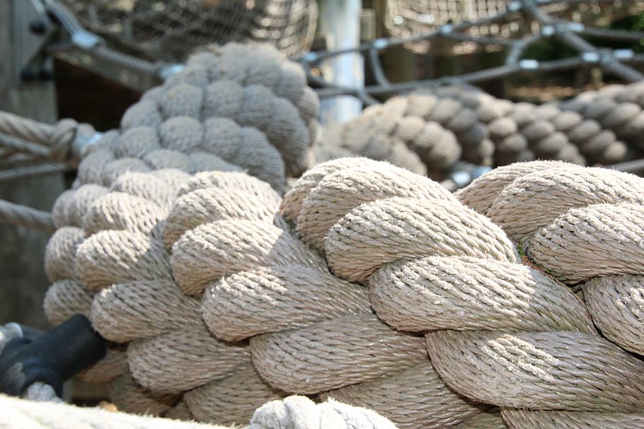 dew, rope, fixing, knitting, woven, day, large group of objects HD wallpaper