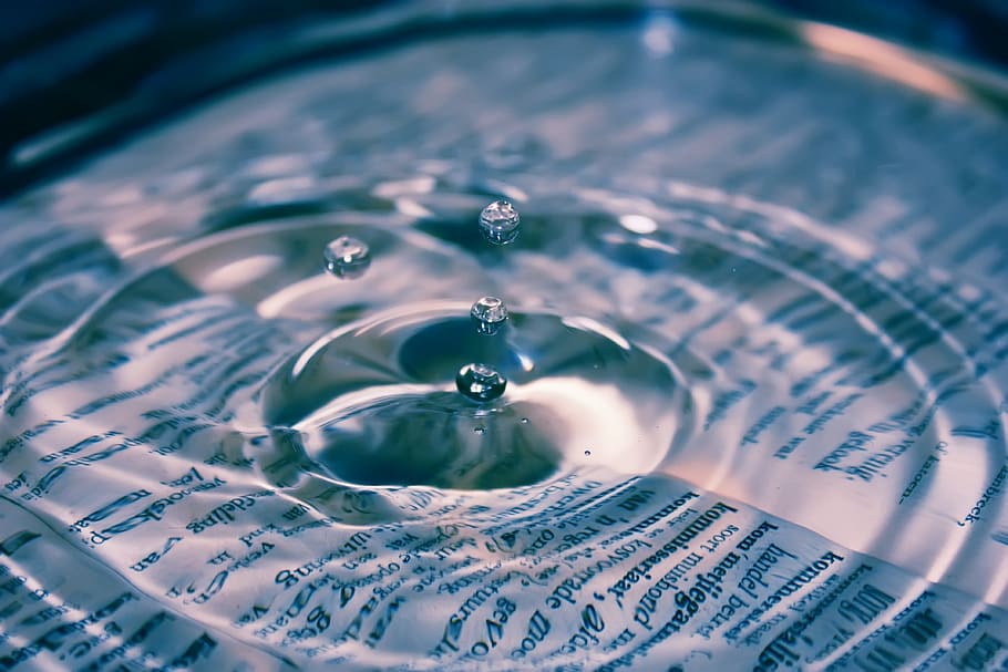 water focus photography, drop, blue, liquid, rain, clean, clear HD wallpaper