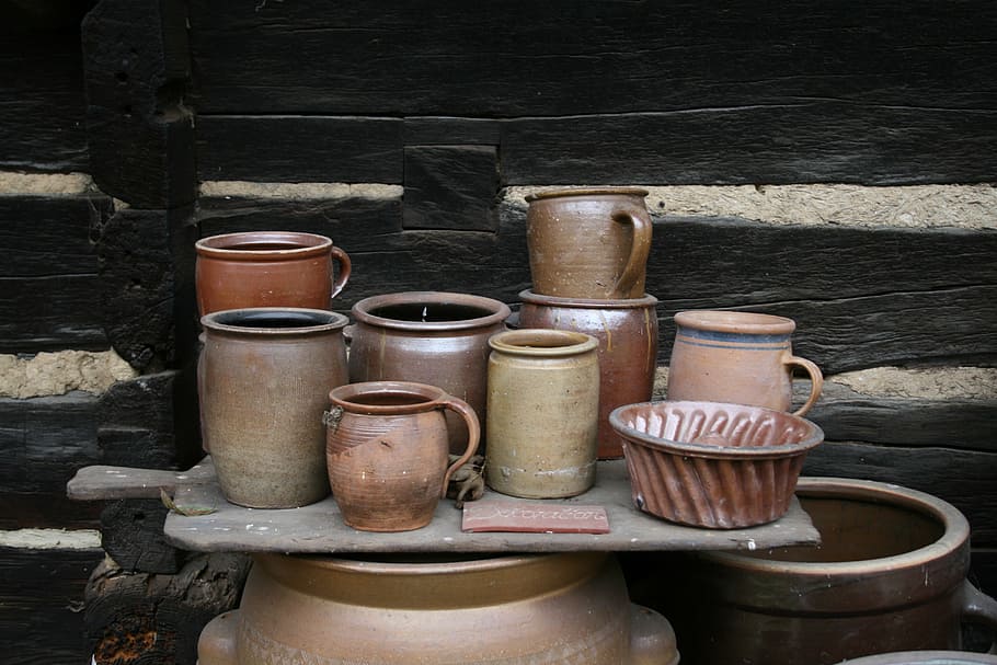 pottery, pots, ceramic, sound, hand labor, vessels, tonkunst HD wallpaper