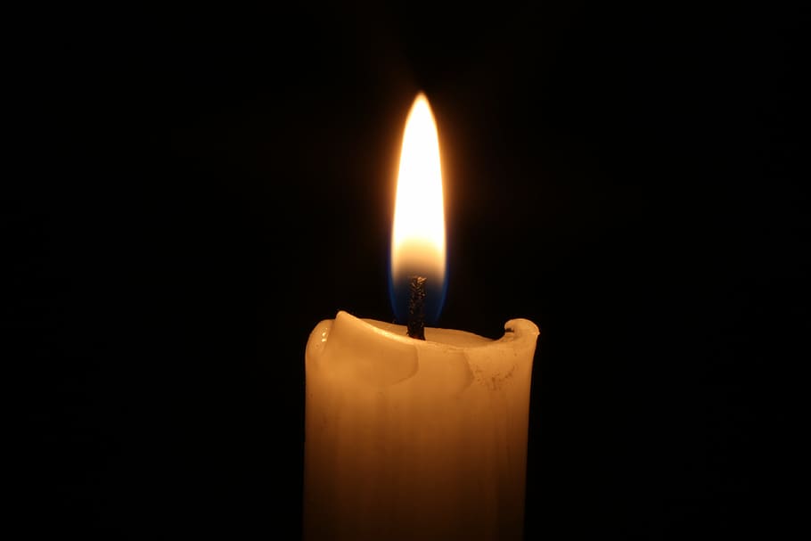 white lighted candle, candlelight, flame, fire - Natural Phenomenon HD wallpaper