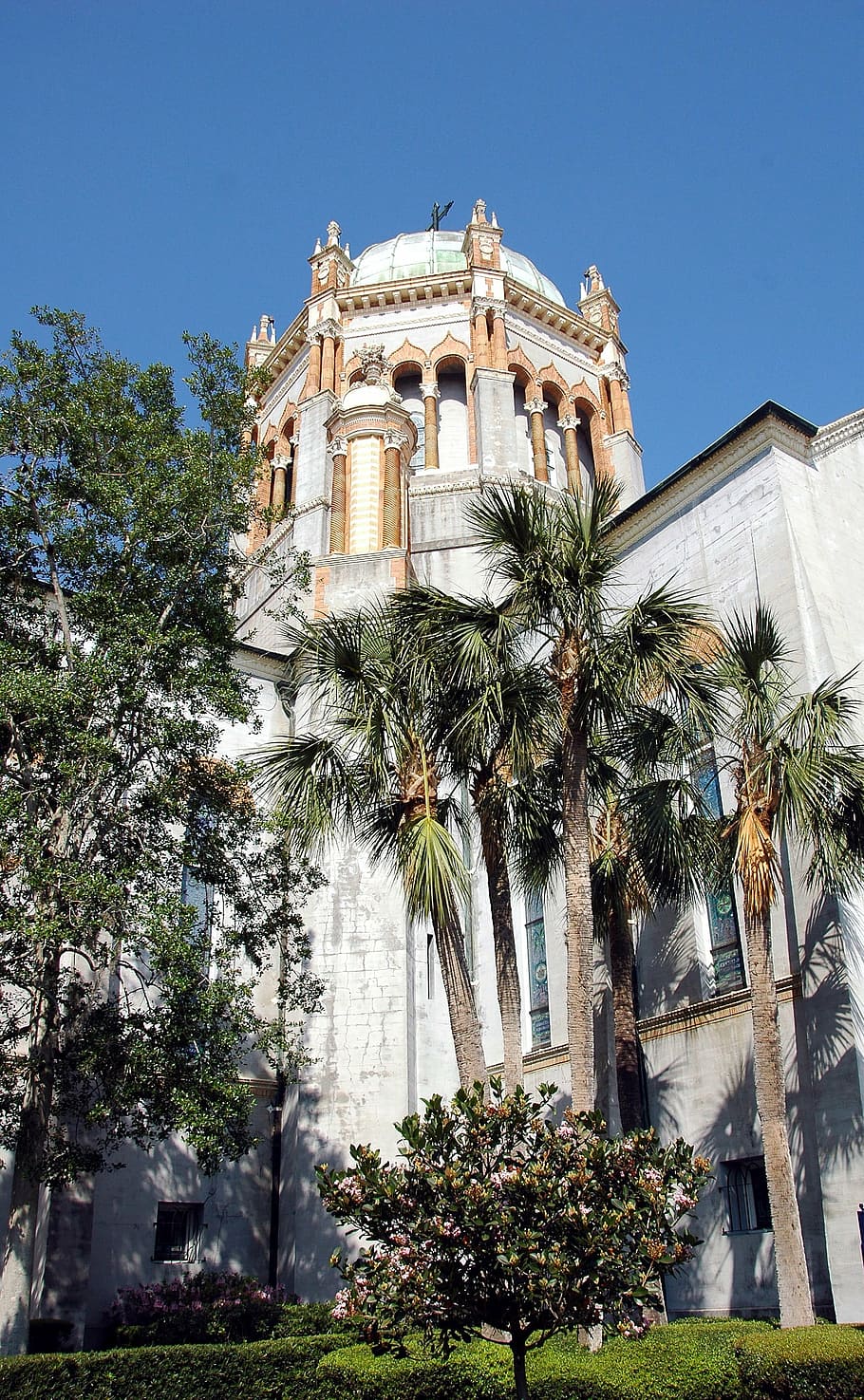 church, cathedral, st augustine, florida, steeple, historic HD wallpaper