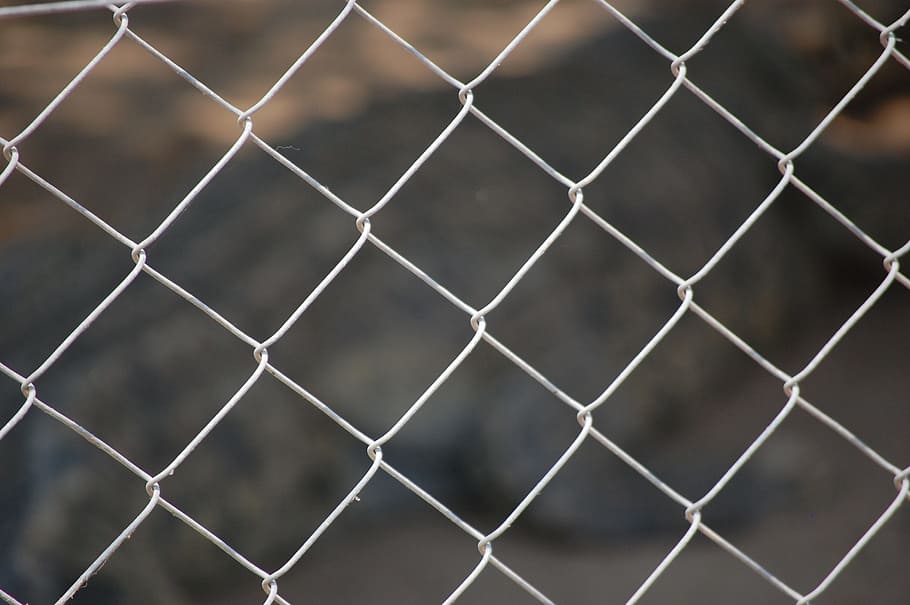 fence, pattern, wire, barrier, boundary, chainlink fence, safety HD wallpaper
