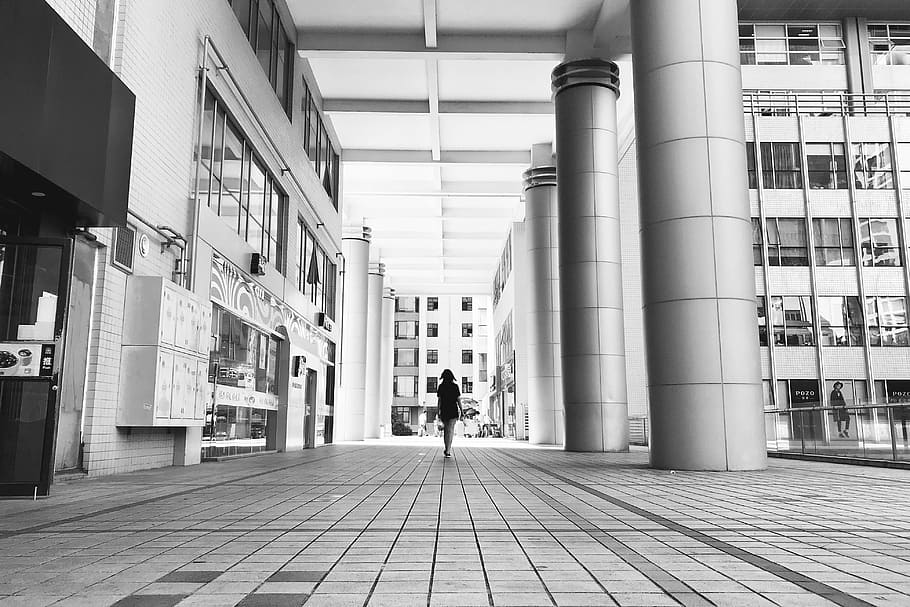 building, the level of, built structure, architecture, real people HD wallpaper