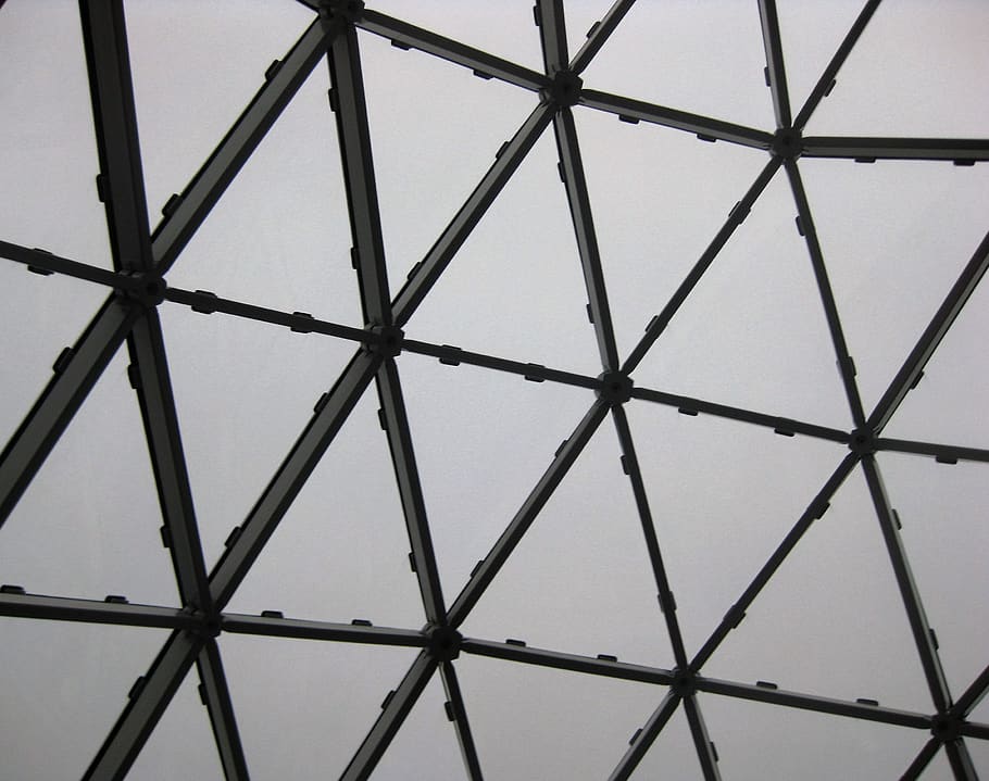 triangles, architecture, construction, full frame, built structure HD wallpaper
