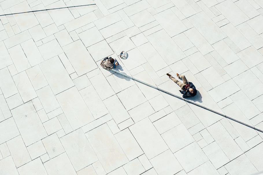 person lying on white concrete pavement during daytime, untitled, HD wallpaper