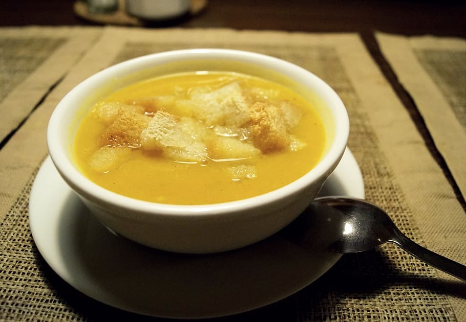 soup, cream, peas, food and drink, freshness, table, indoors HD wallpaper