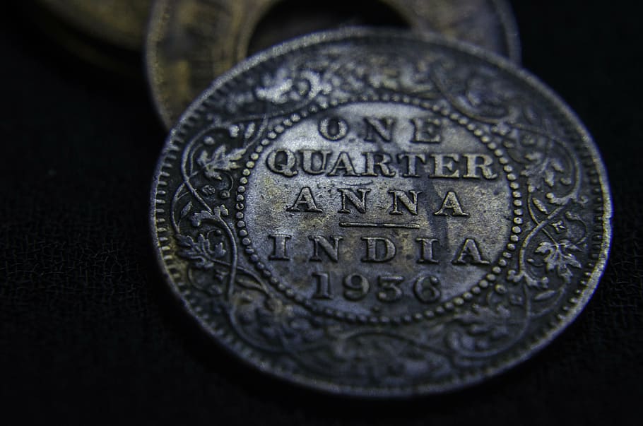 anna, quarter, currency, old, coin, india, ancient, money, finance HD wallpaper
