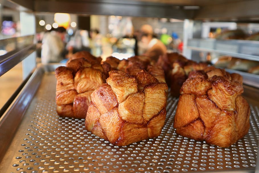 bread, bakery, baking, food, confectionery, shop, display cases HD wallpaper
