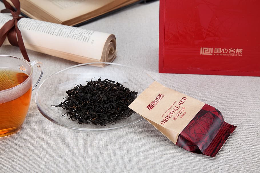 tea, black tea, beverage, food and drink, text, indoors, tea leaves HD wallpaper