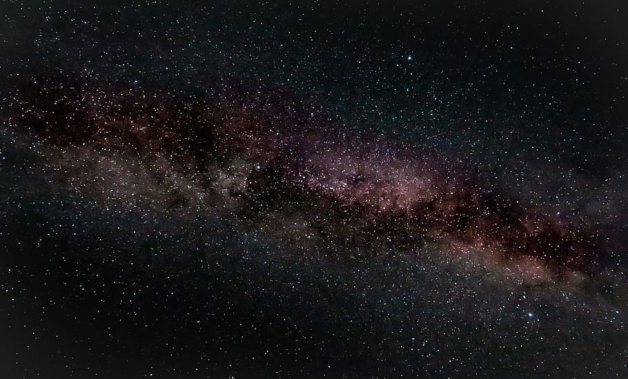 milky way, gray and brown galaxy stars photo, Summer, space, sky HD wallpaper