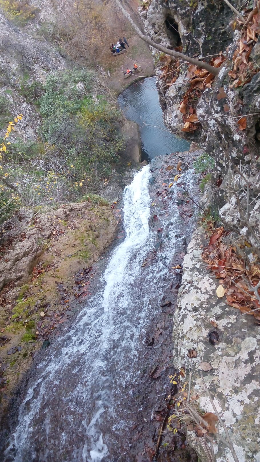 waterfall, river, mountain, beauty in nature, rock, motion HD wallpaper
