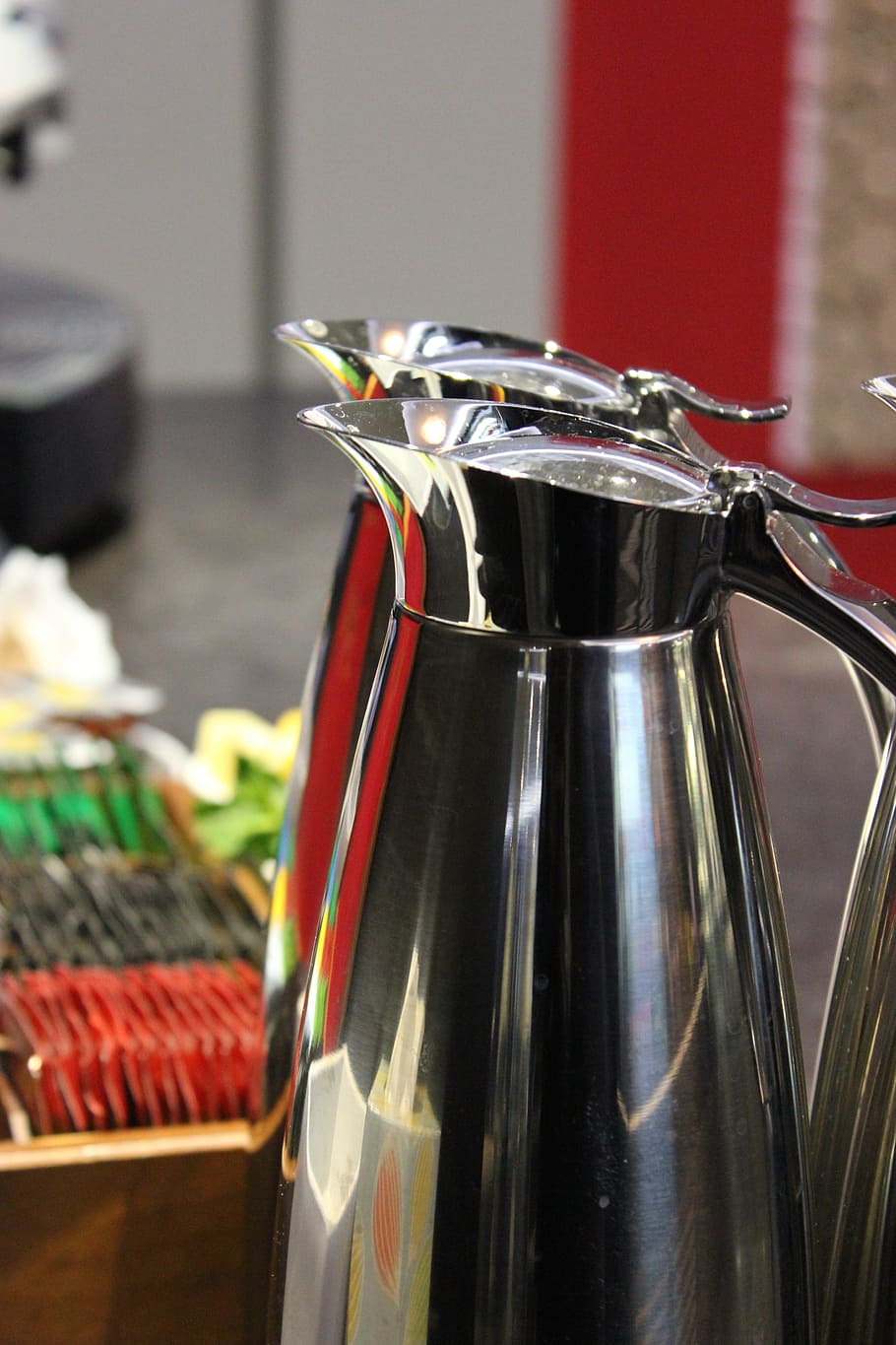 tea, coffee, jug, drink, cafe, hot, close-up, indoors, focus on foreground HD wallpaper