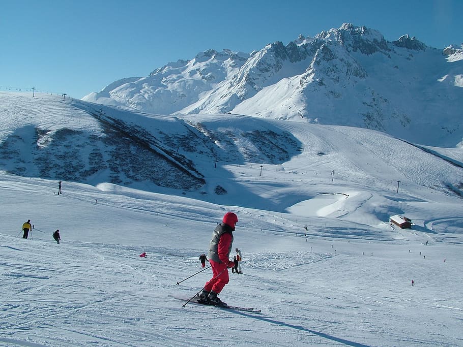 ski, valmorel, snow, high, alpine, winter, sport, france, piste HD wallpaper