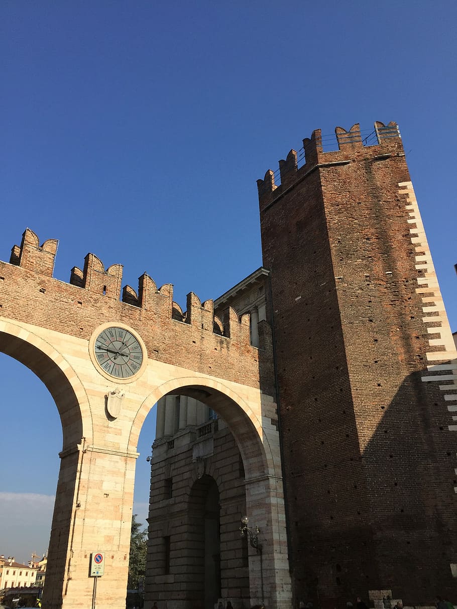 citadel, verona, sky, architecture, built structure, history, HD wallpaper