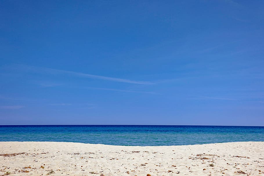 body of water, beach, sand, sea, sky, mediterranean, beautiful beaches HD wallpaper