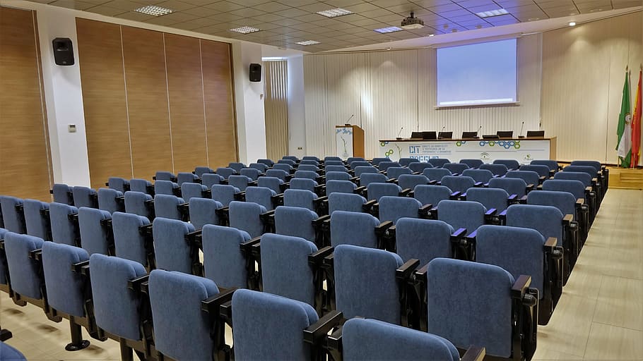 empty room, Conferences, Seminar, presentations, business, meeting, HD wallpaper
