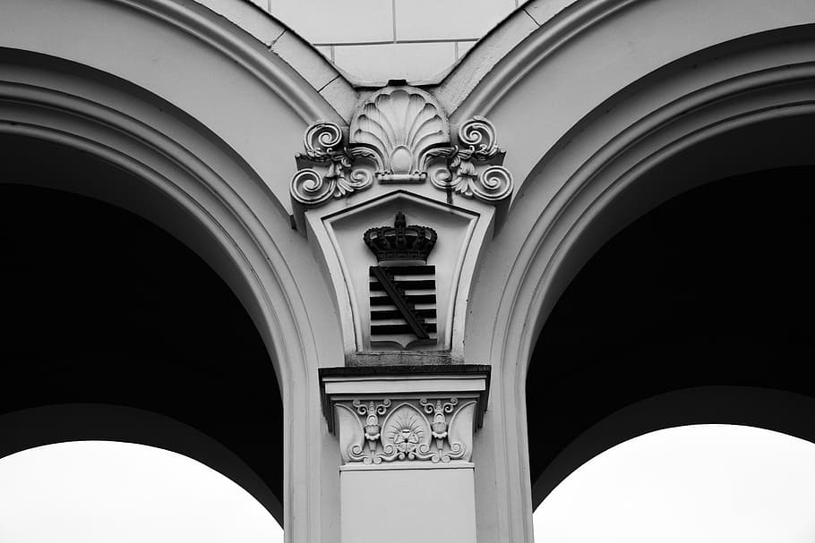 goal, archway, input, white, architecture, saxony, coat of arms HD wallpaper