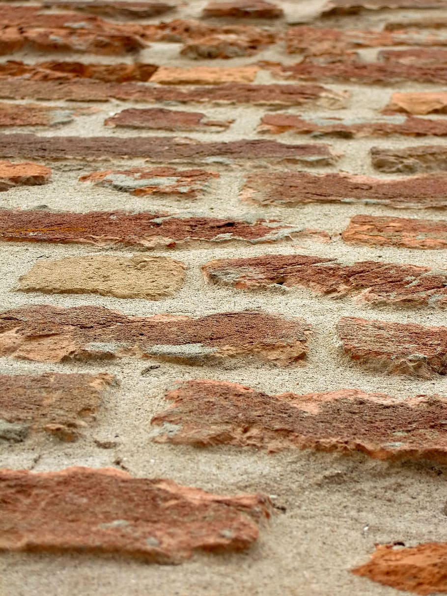 bricks, stone, wall, masonry, texture, red, brick wall, stones HD wallpaper