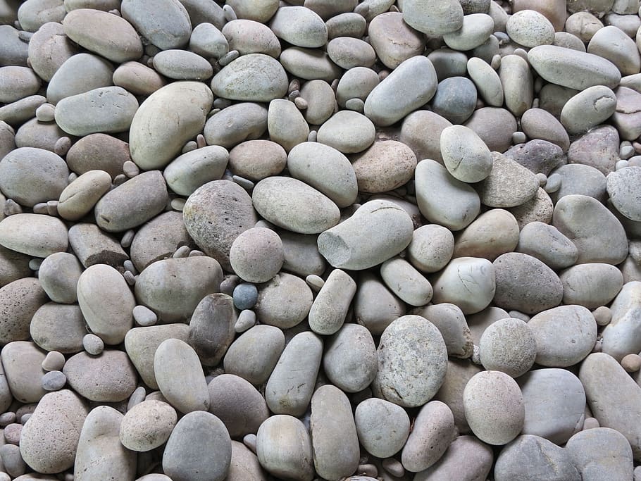 pebbles, stones, pile, beach scene, full frame, large group of objects HD wallpaper