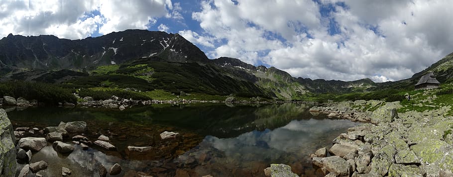 tatry, mountains, valley of five ponds, the high tatras, landscape, HD wallpaper