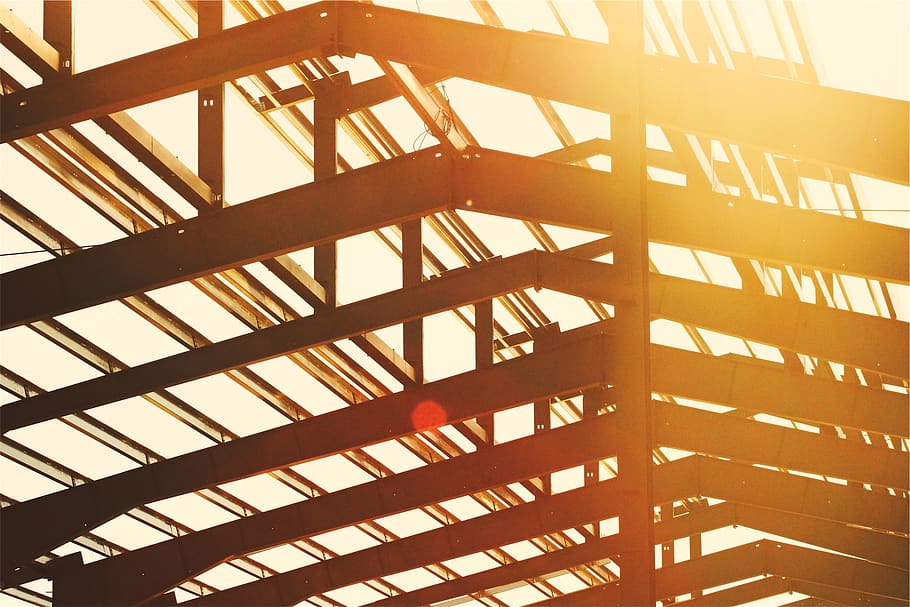 sunset, sunshine, beams, architecture, pattern, built structure HD wallpaper
