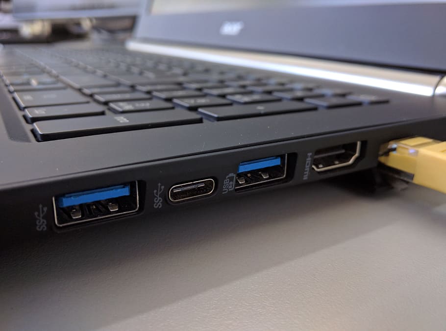 close-up photography of laptop computer on surface, Technology HD wallpaper