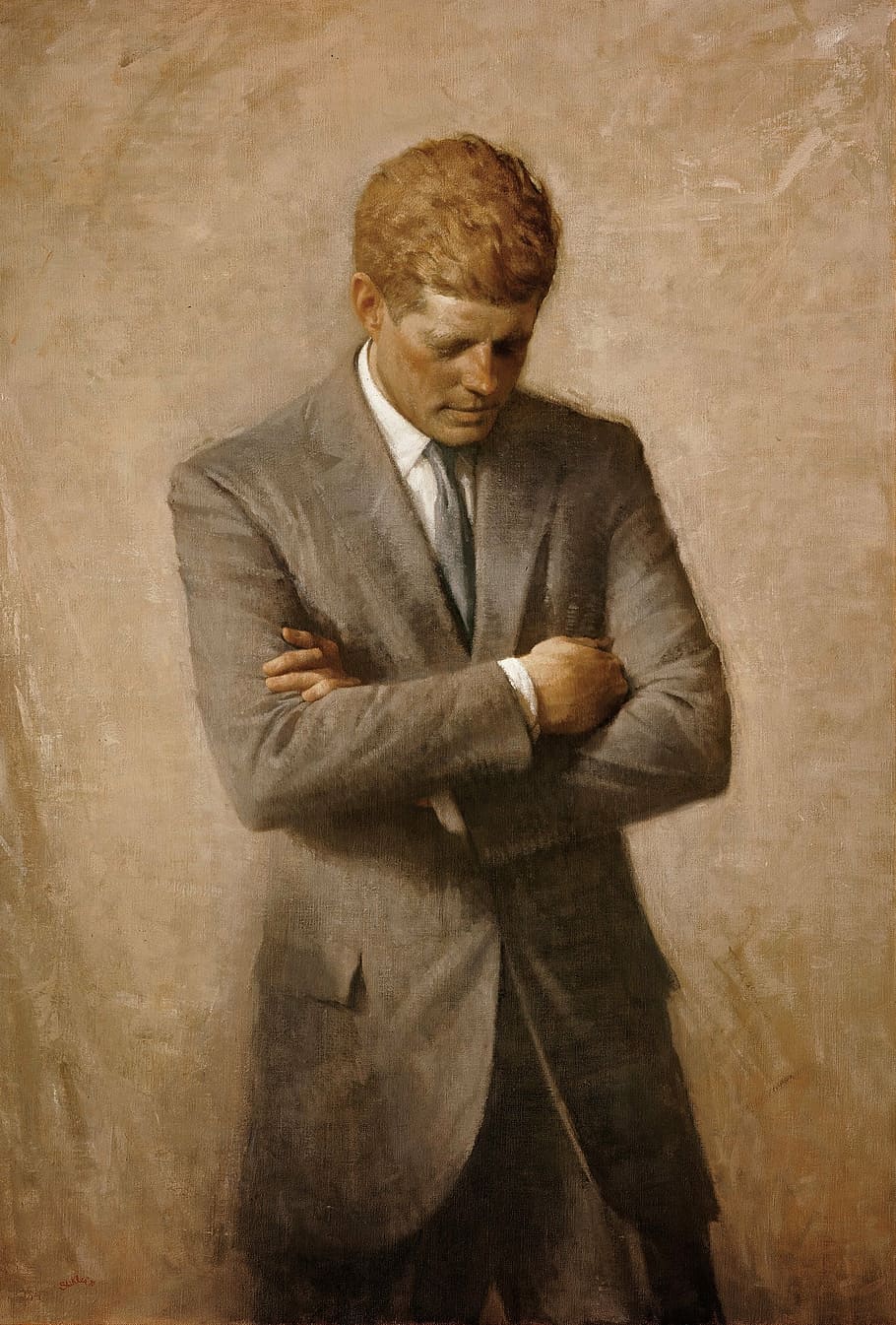 John F. Kennedy painting, john f kennedy, president, usa, united states, HD wallpaper