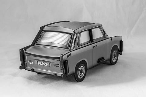 satellite, auto, small car, trabi, klassiger, vehicle, east germany HD wallpaper