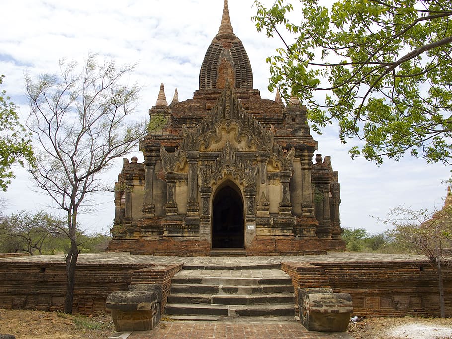 photography of temple, bagan, burma, pagoda, buddhism, architecture HD wallpaper