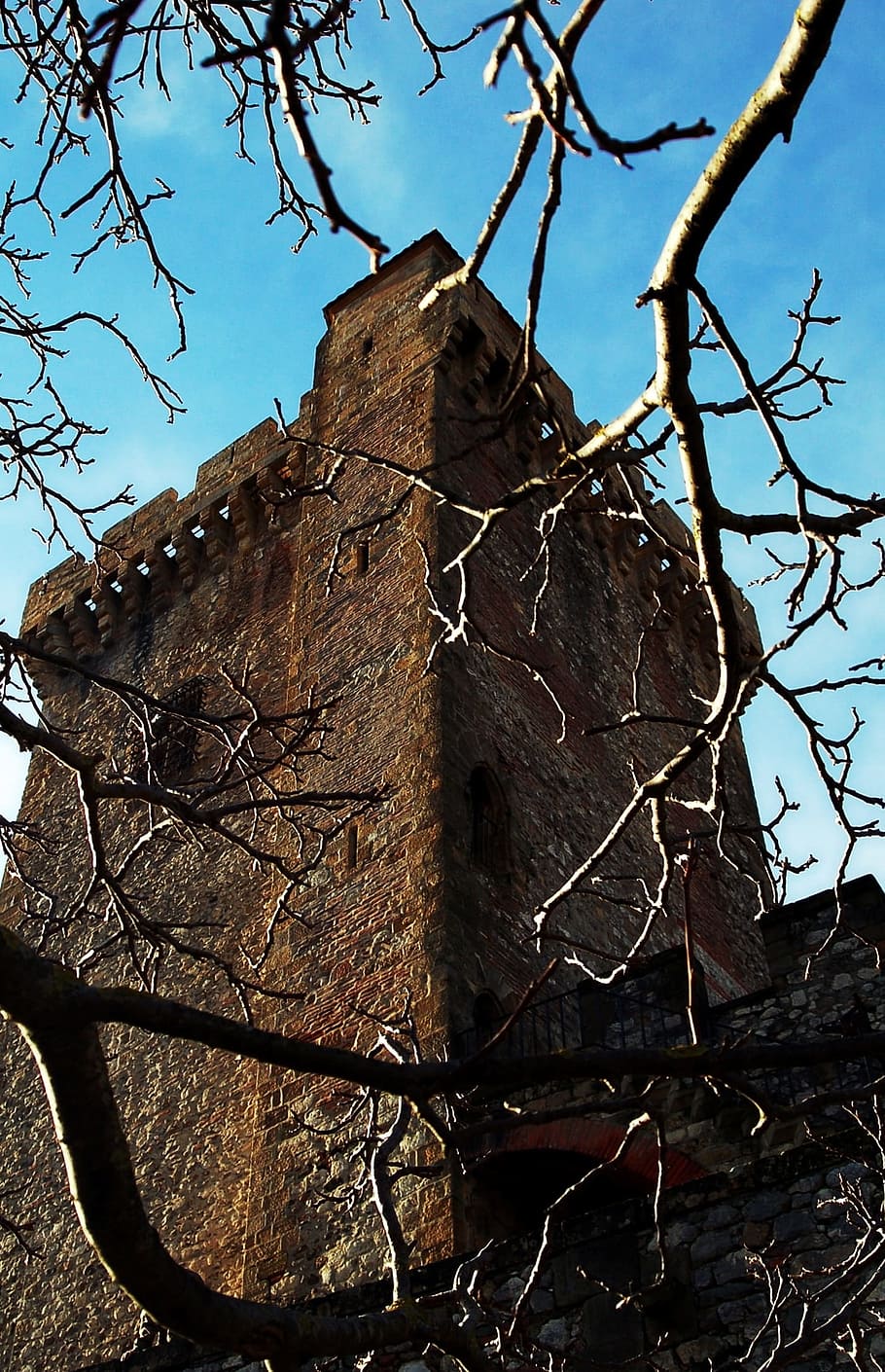 Landscape, Castle, Tower, Tree, architecture, foix, france HD wallpaper