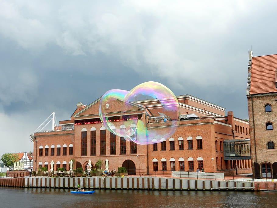 bubble, air, reflection, light, screen, water, round, bubbles HD wallpaper