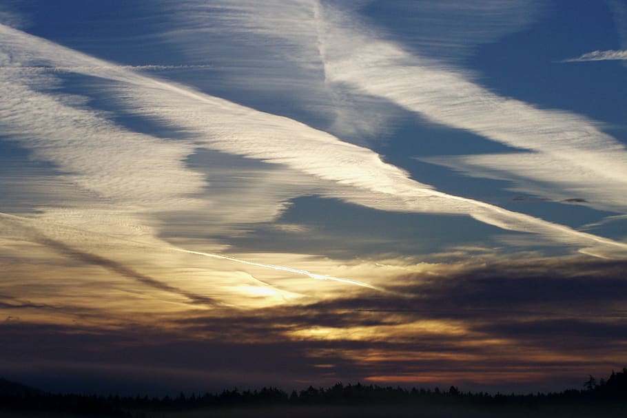 nature, sunset, sky, clouds, dawn, cloud - sky, beauty in nature HD wallpaper