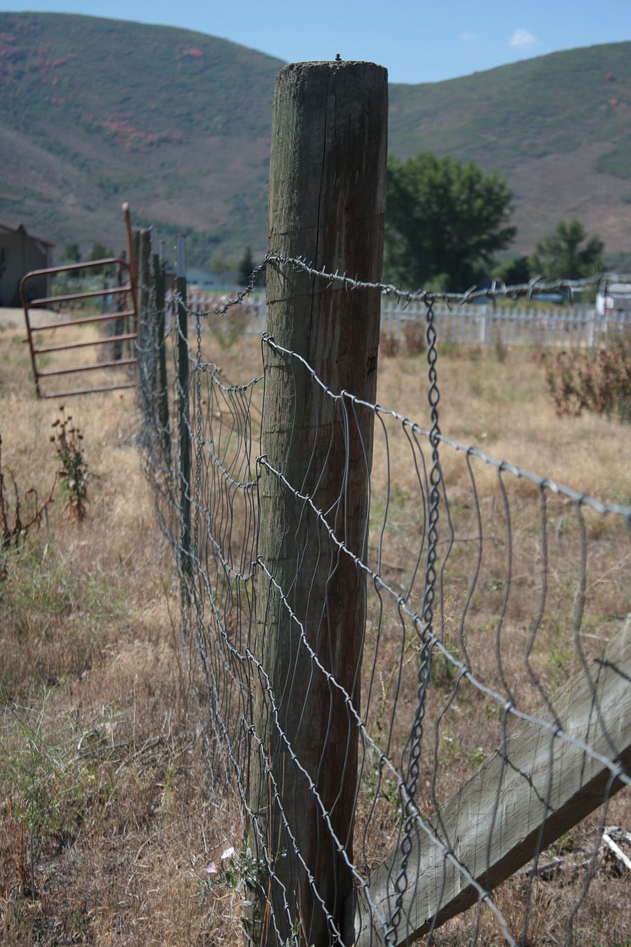 fence, west, western, cowboy, farm, old, ranch, wild, landscape