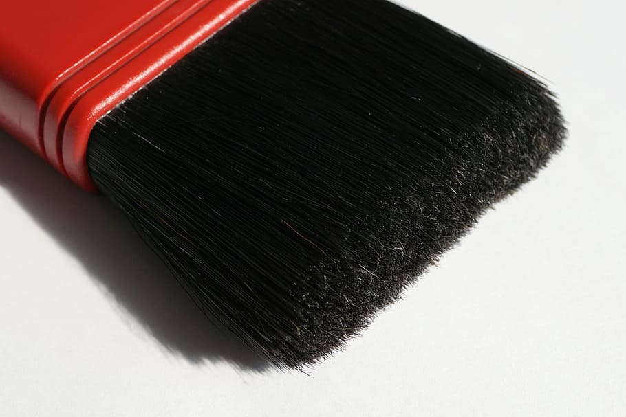 close-up photo of brush, tool, paint, character device, bristles HD wallpaper