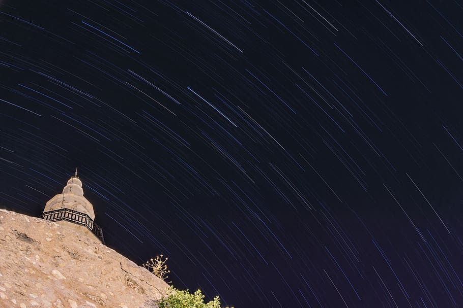 time lapse photography of stars, time lapse photo of stars, sky HD wallpaper