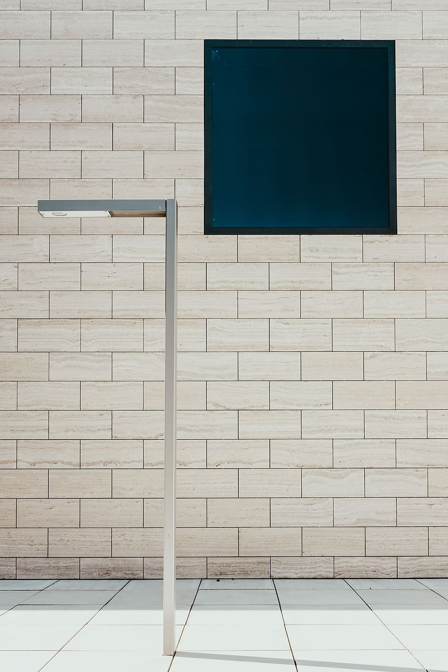 black framed glass window, gray concrete brick wall, building HD wallpaper