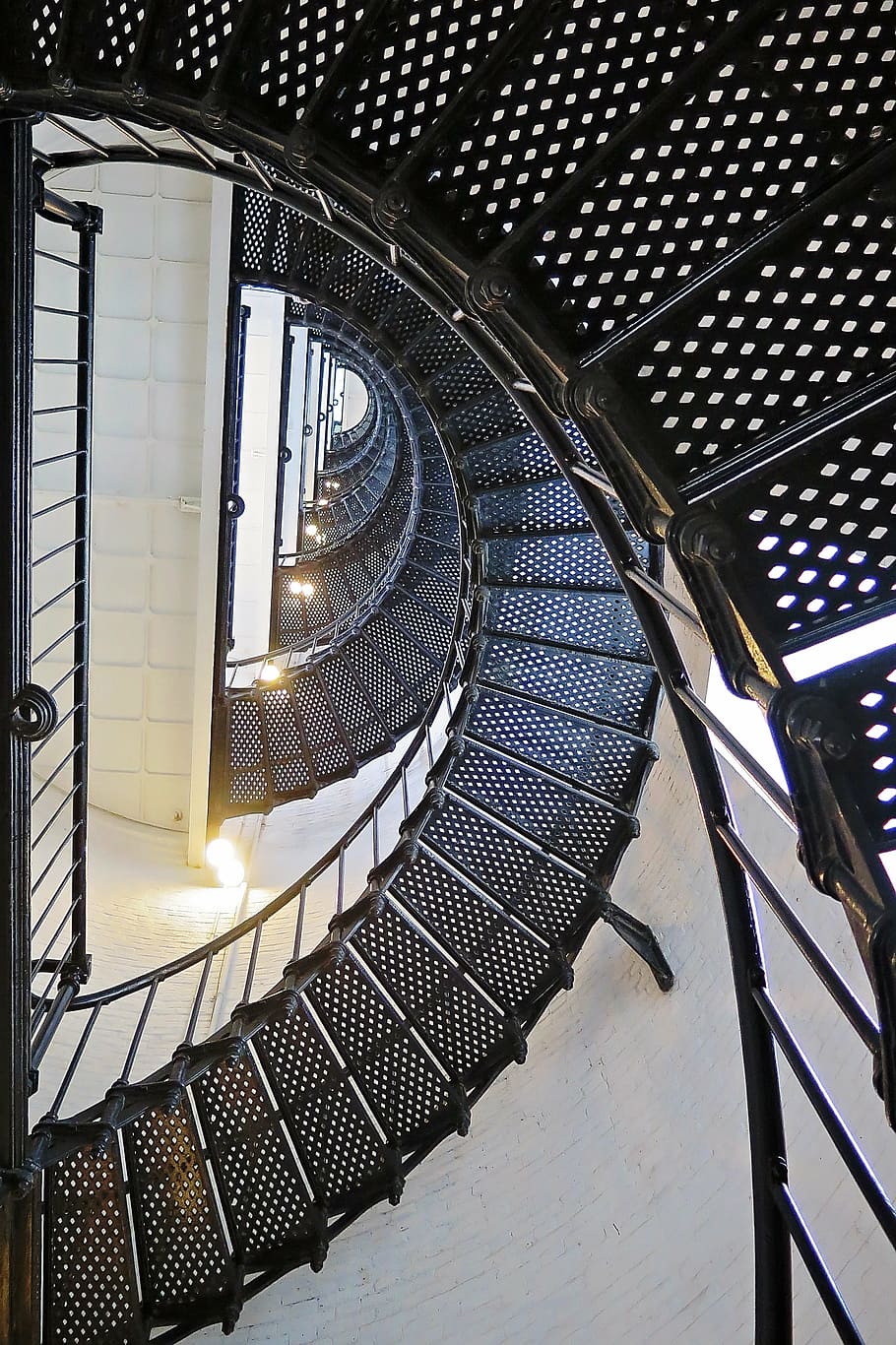 stairs, lighthouse, steps, architecture, spiral, staircase HD wallpaper