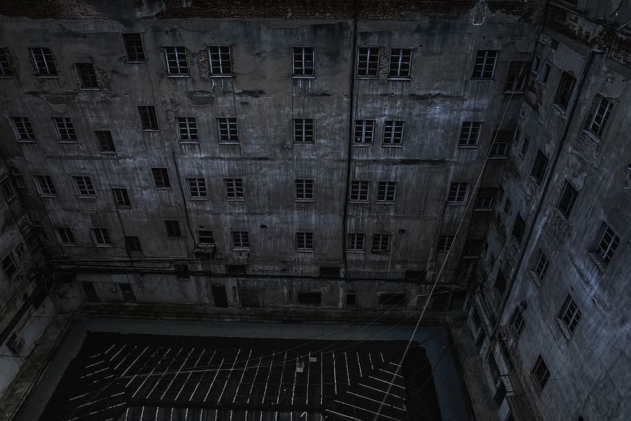 architecture, dark, abandoned, building, built structure, building exterior HD wallpaper