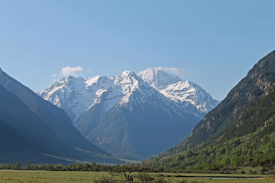 mountain, snow, nature, landscape, travel, the caucasus, tourism HD wallpaper