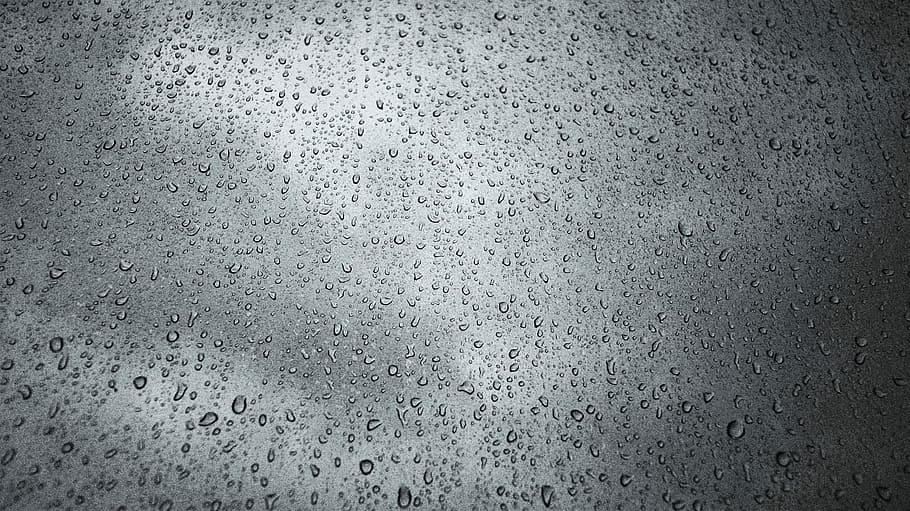 raindrops, cloud, window, non, moist, trickle, raindrops they