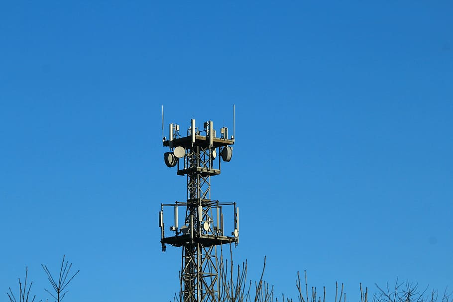 radio mast, masts, telecommunications masts, radio relay, mobile, HD wallpaper