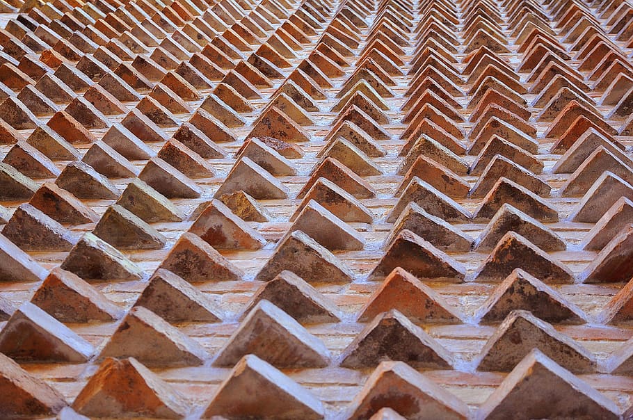 bricks, church, geometries, backgrounds, pattern, architecture HD wallpaper